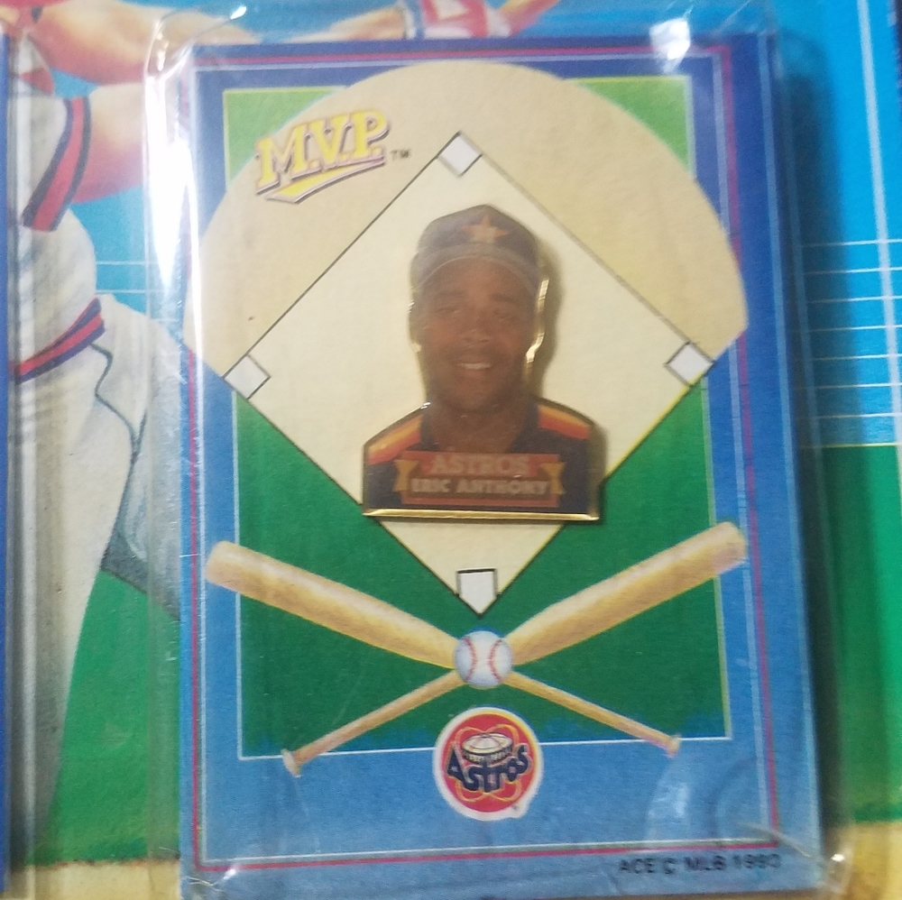1990 MLB Eric Anthony of the Astros M.V.P. Rookie - Picture 4 of 7